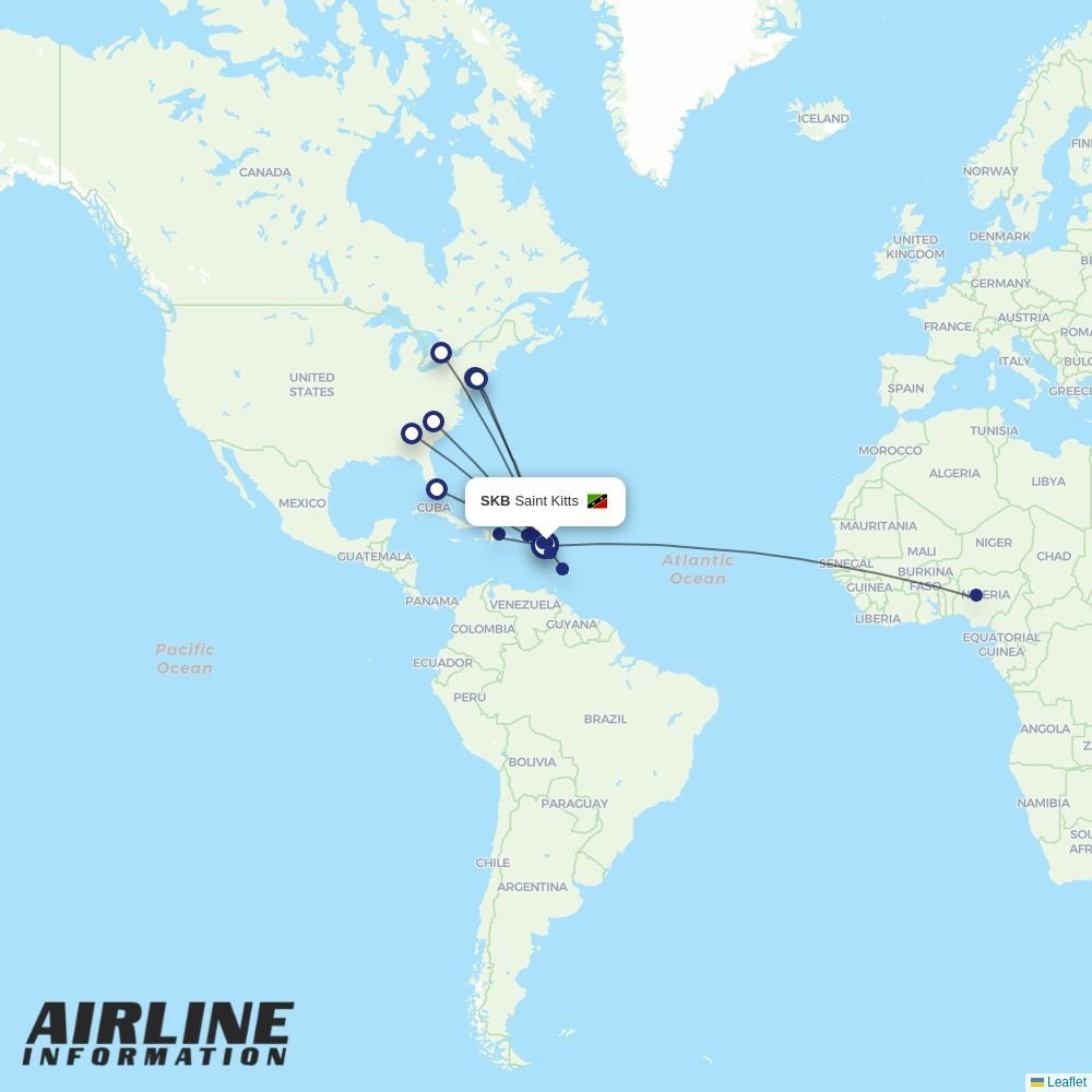 Cape Air routes from SKB