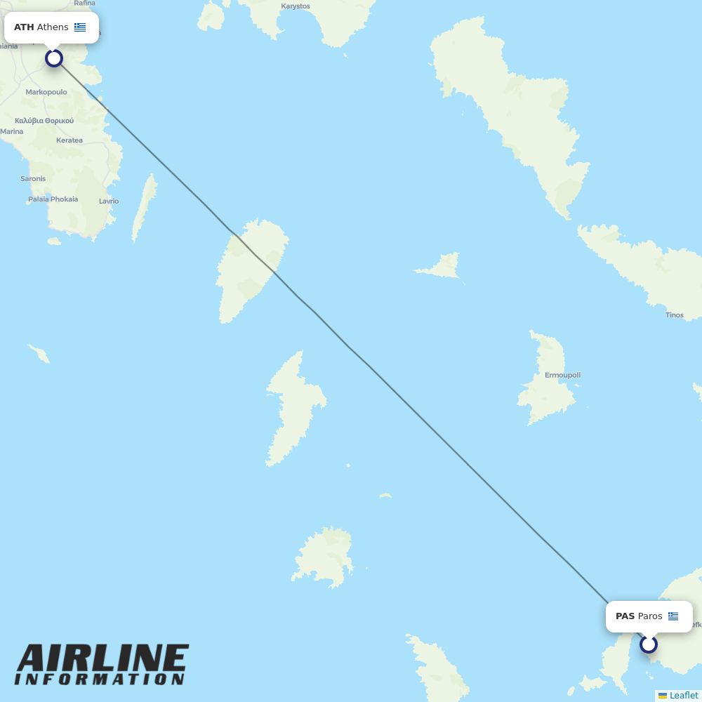 Olympic Air routes from SKG