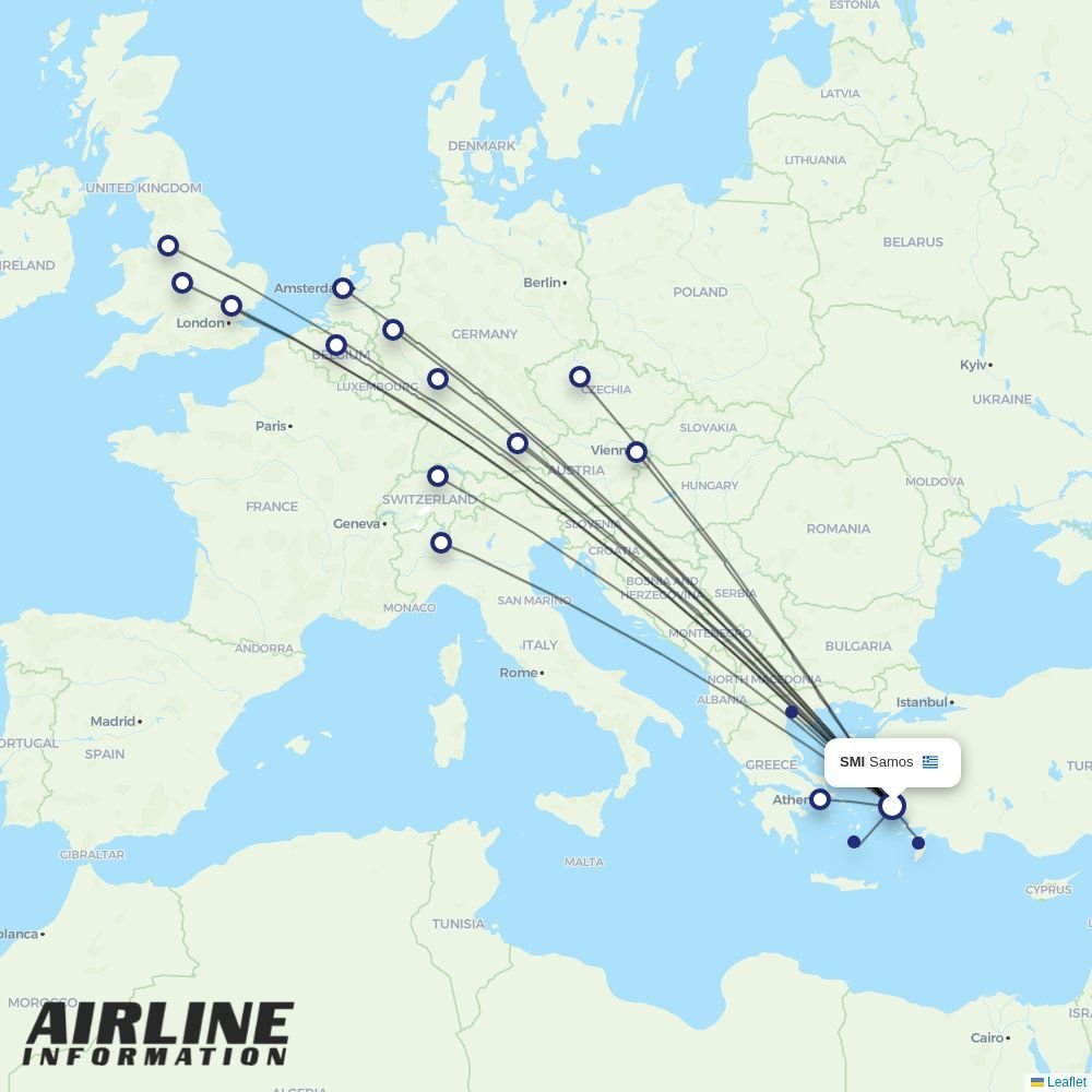 Jet2 routes from SMI