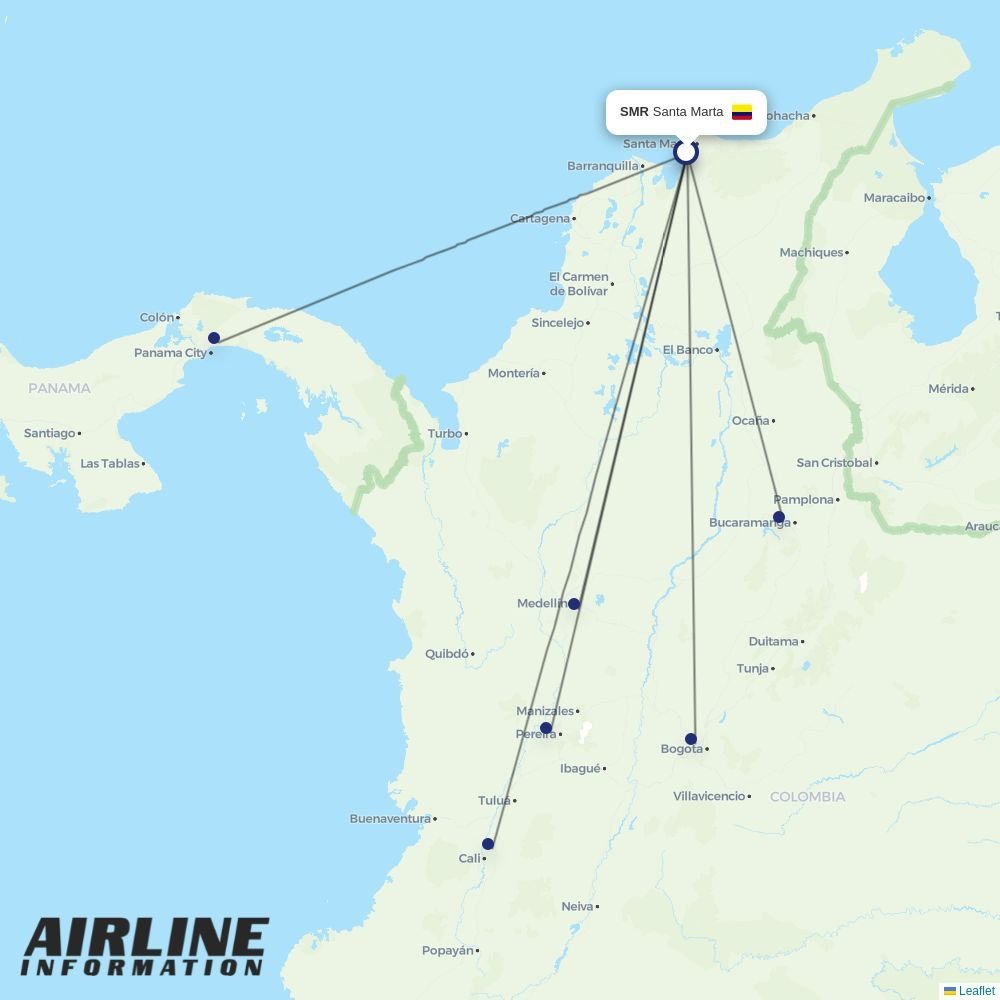 JetSMART routes from SMR