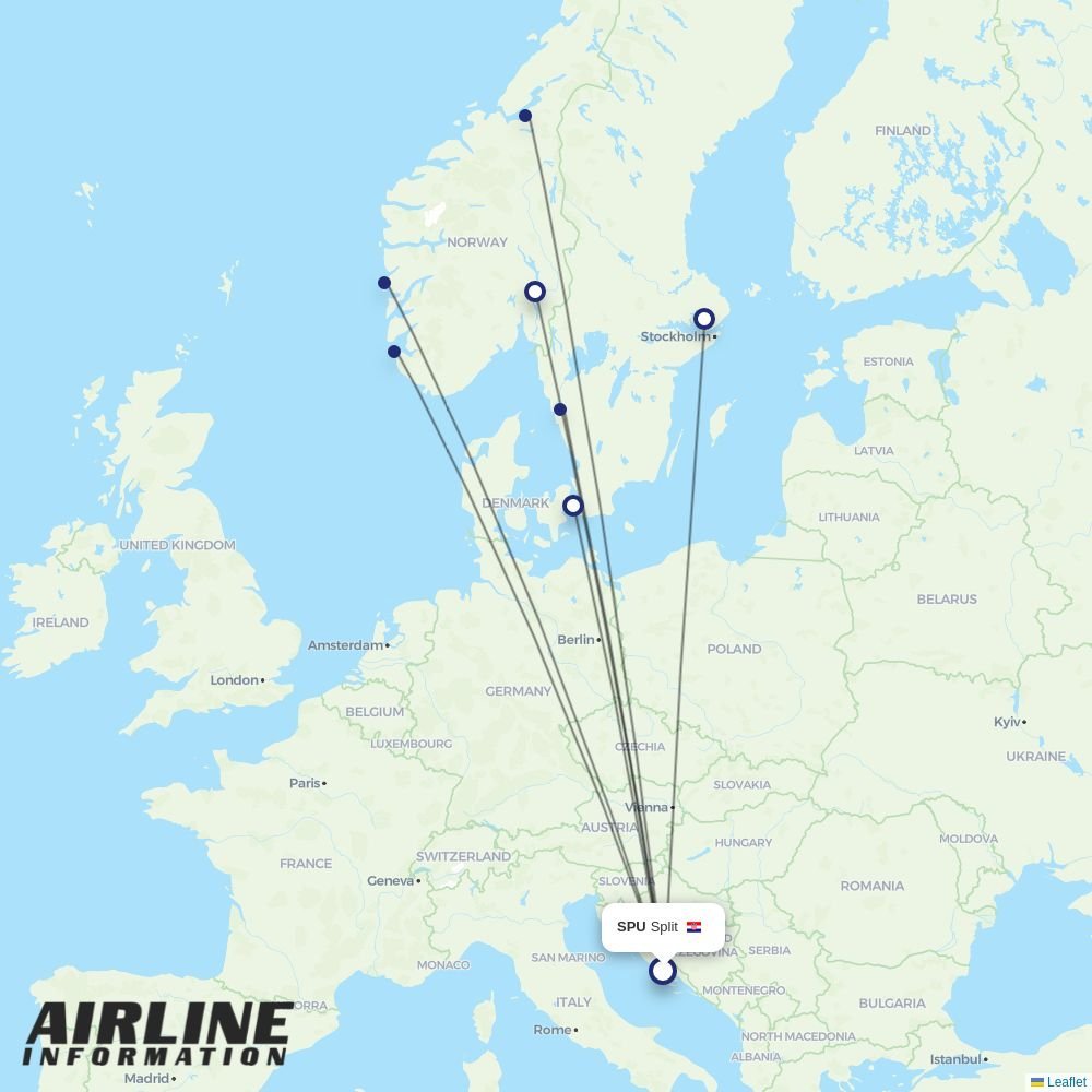 SAS routes from SPU