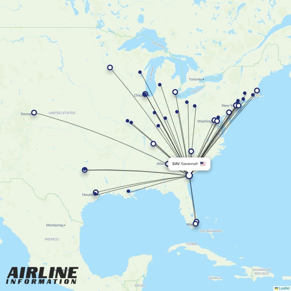 Frontier routes from SRQ