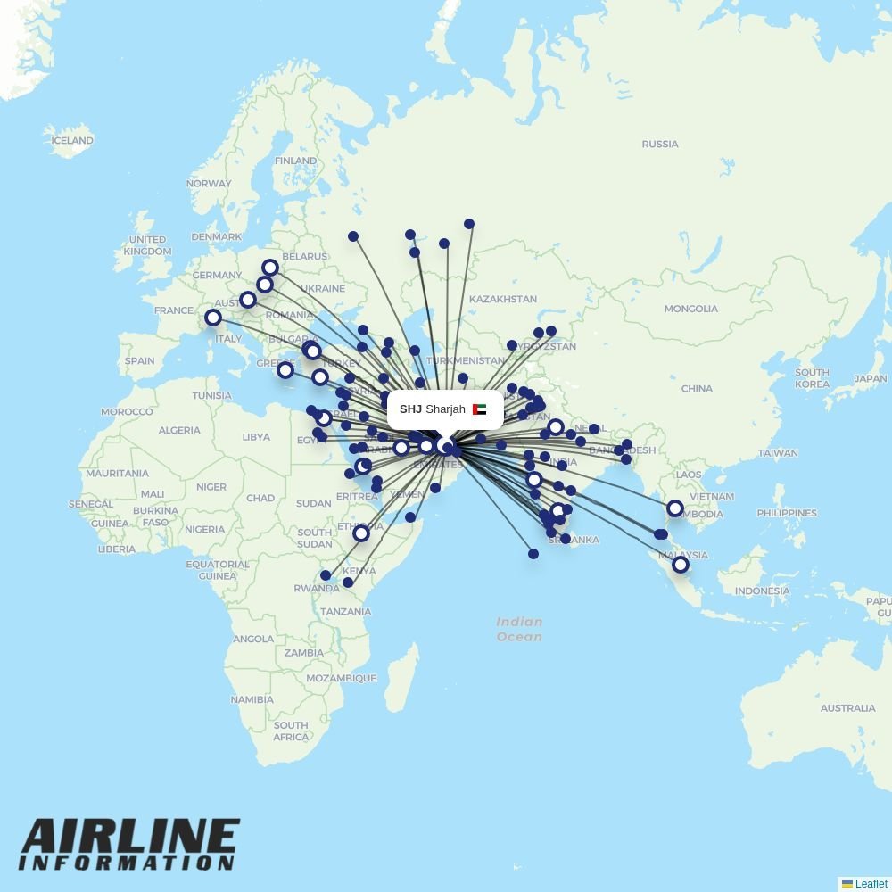 EgyptAir routes from SSH