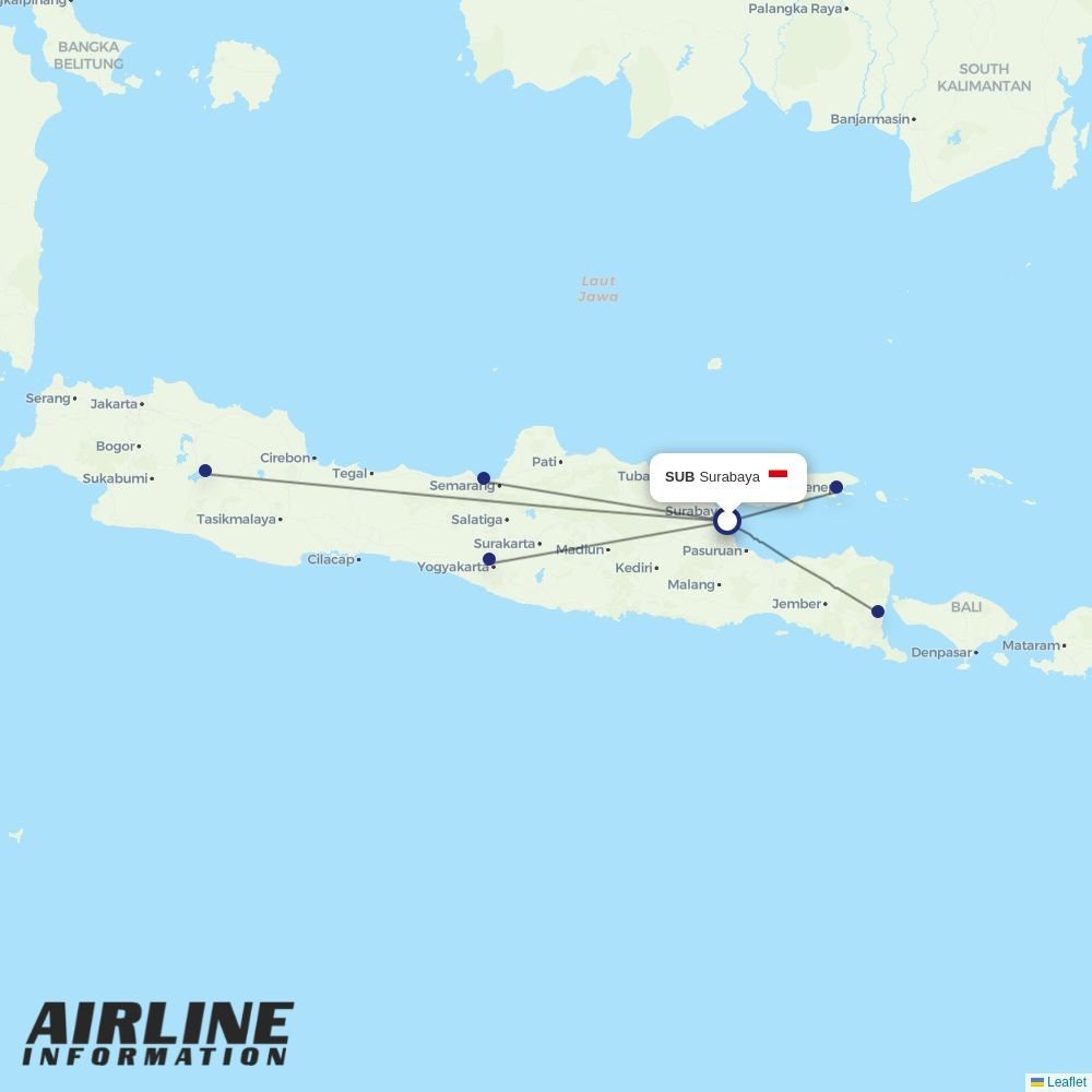 Wings Air routes from SUB