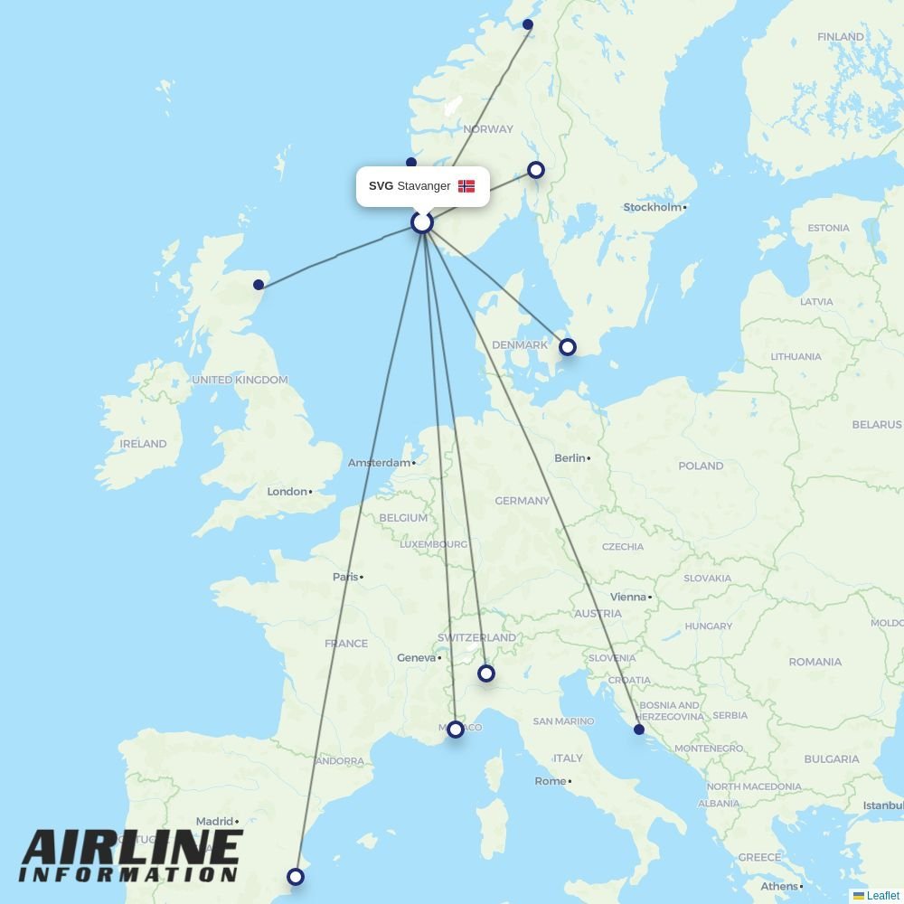 SAS routes from SVG
