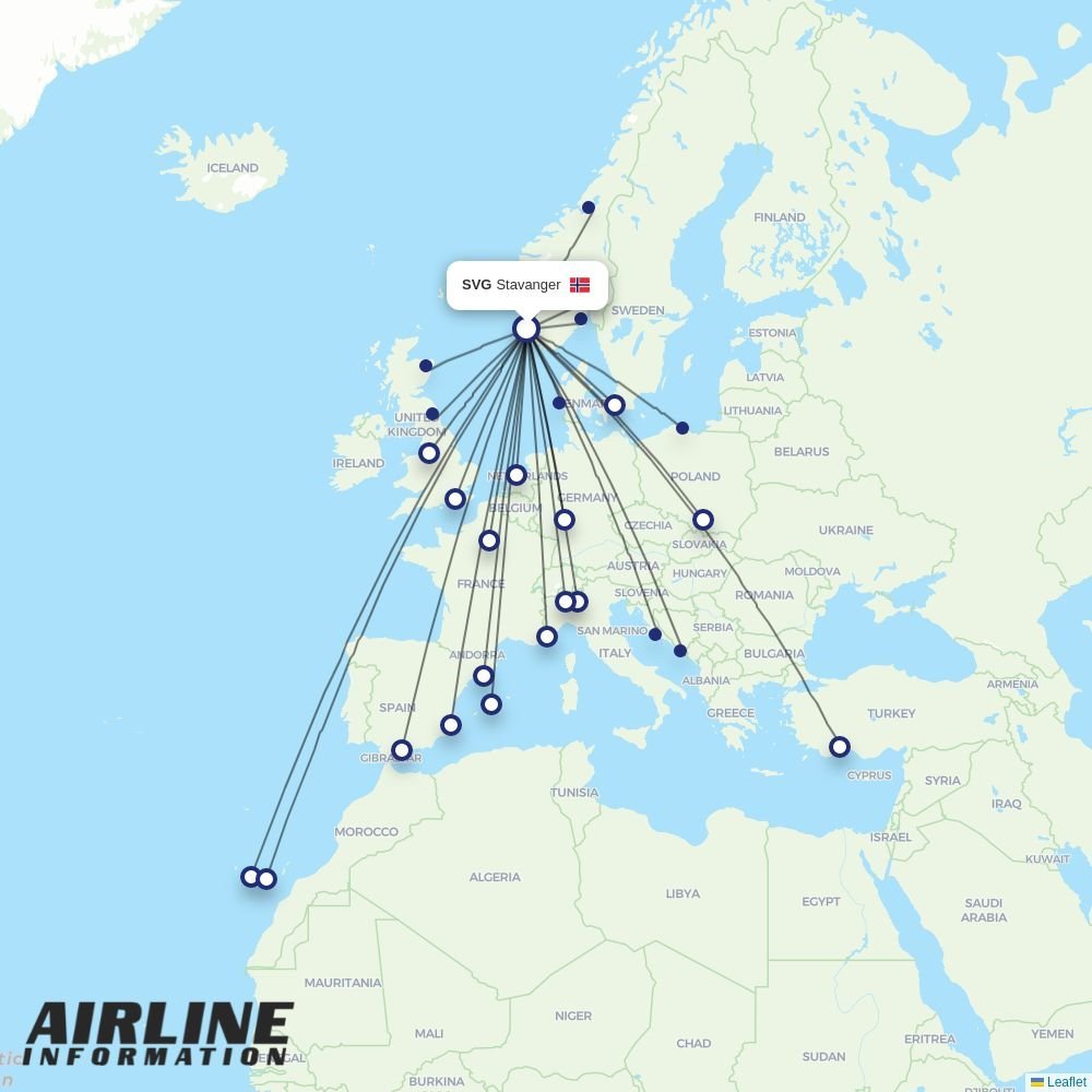 Wizz Air routes from SVG