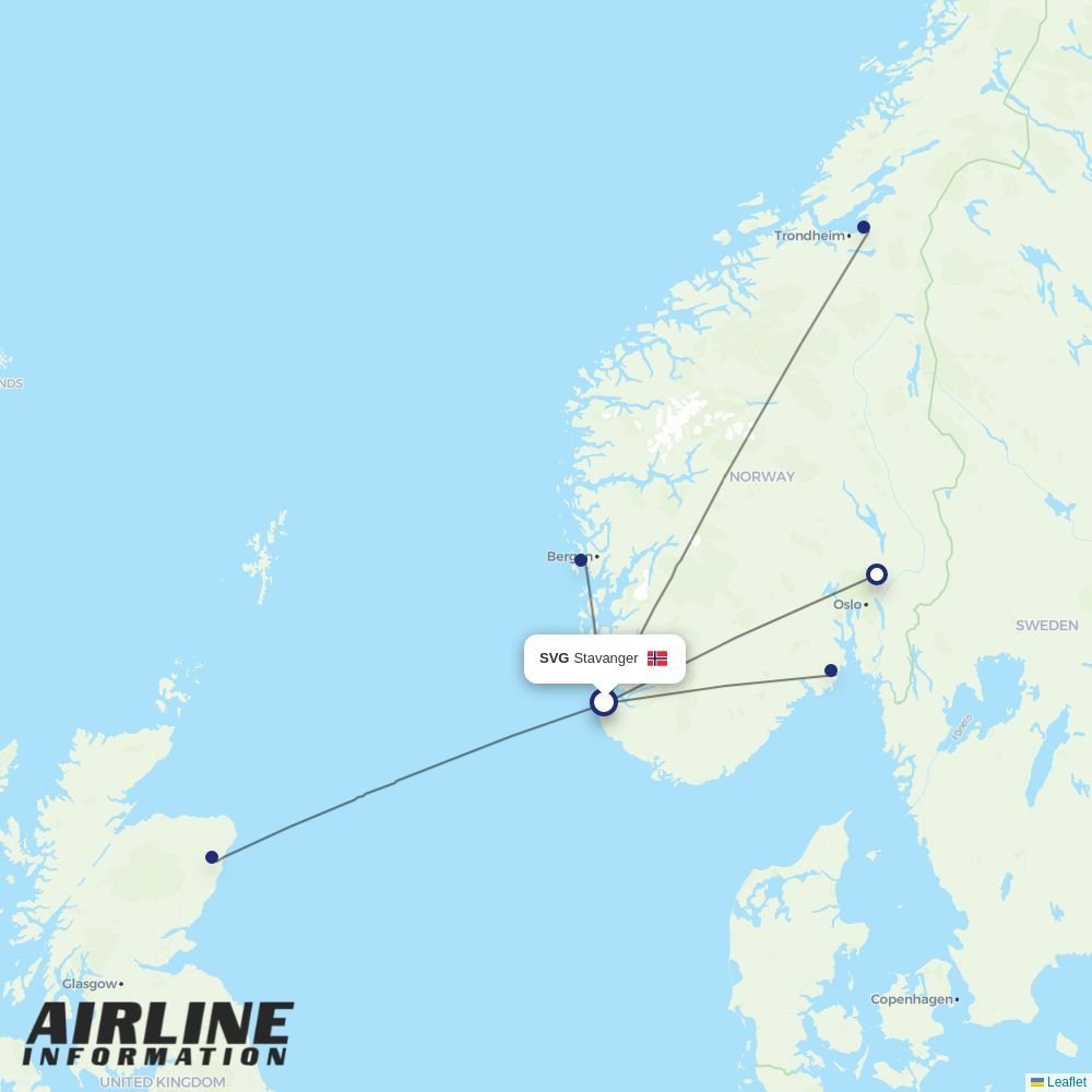 Wideroe routes from SVG