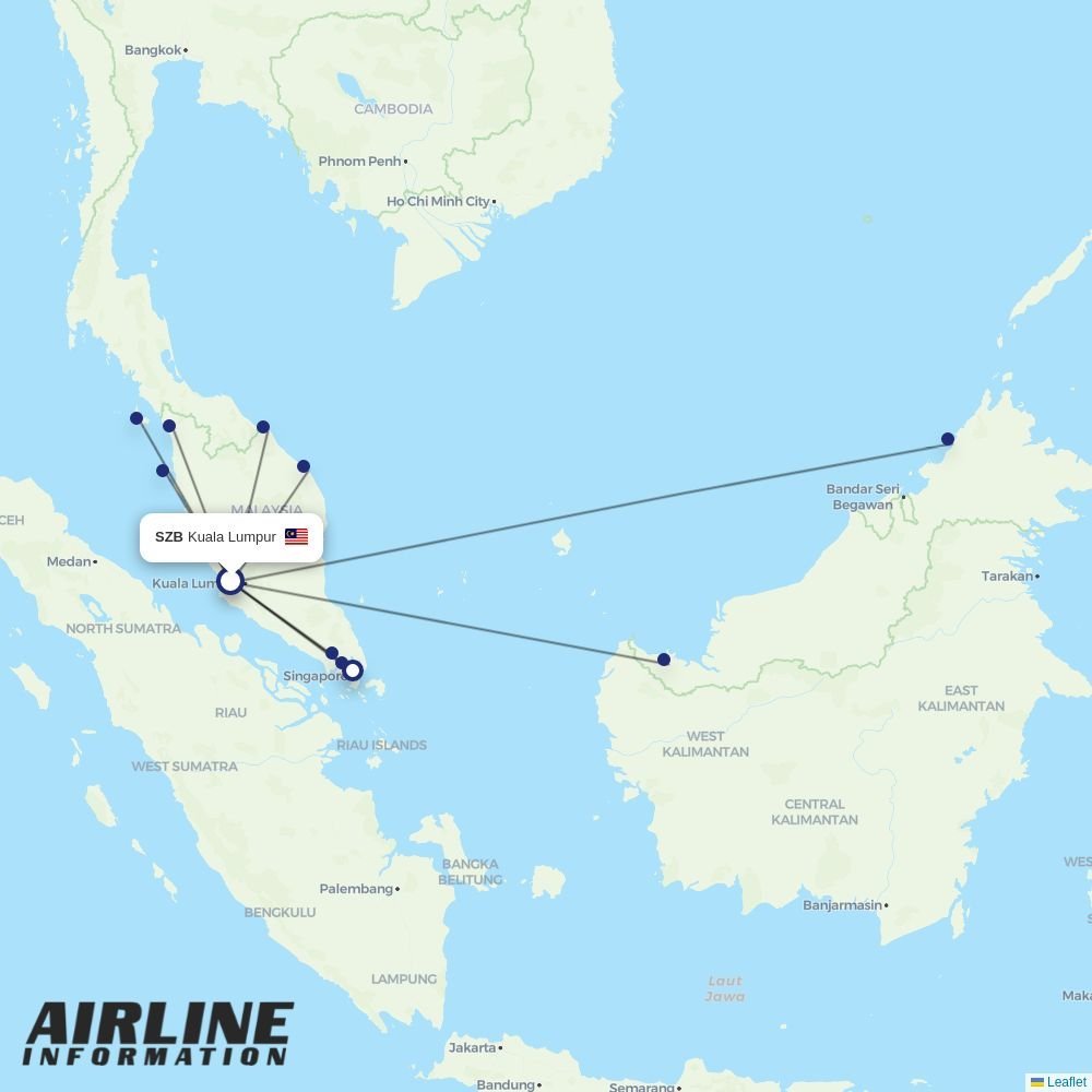 Firefly routes from SZB