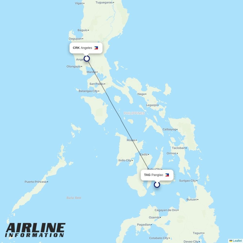 Cebgo routes from TAG