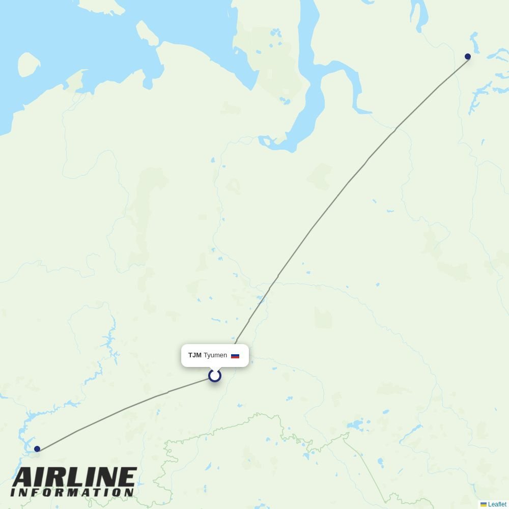NordStar routes from TJM