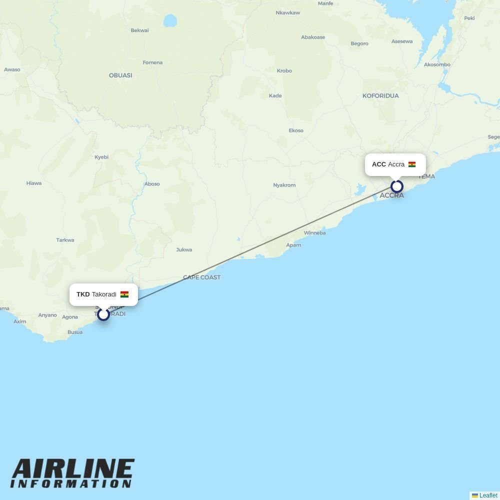 AWA routes from TKD