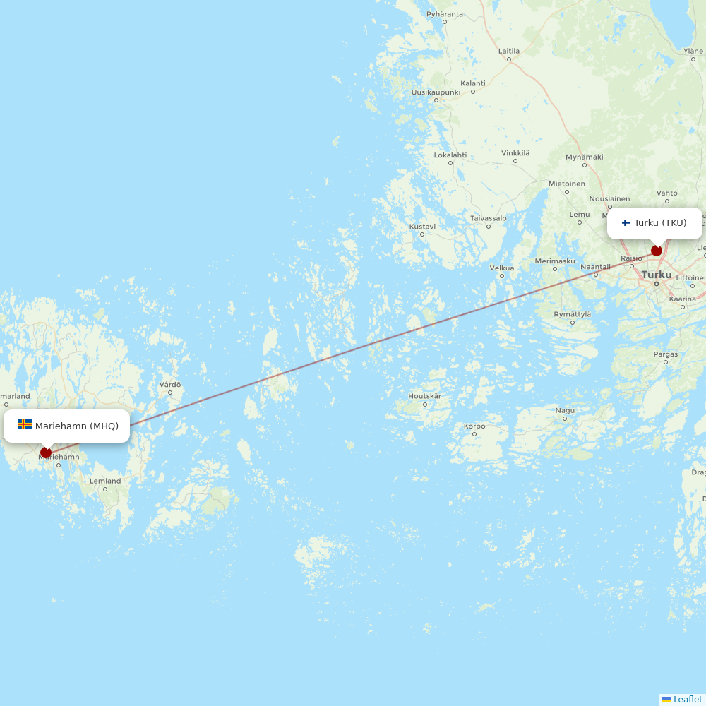 Amapola Flyg at TKU route map