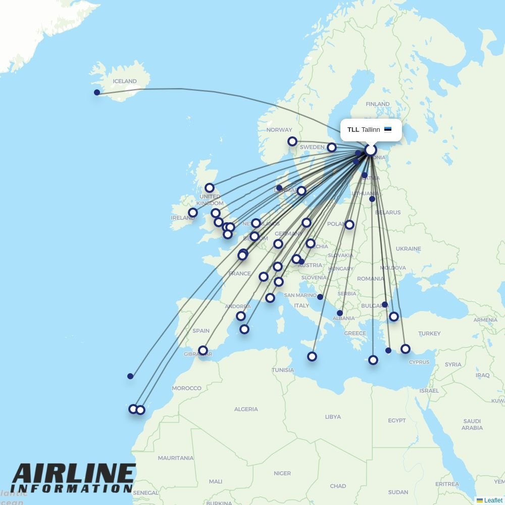 Wizz Air Malta routes from TLL