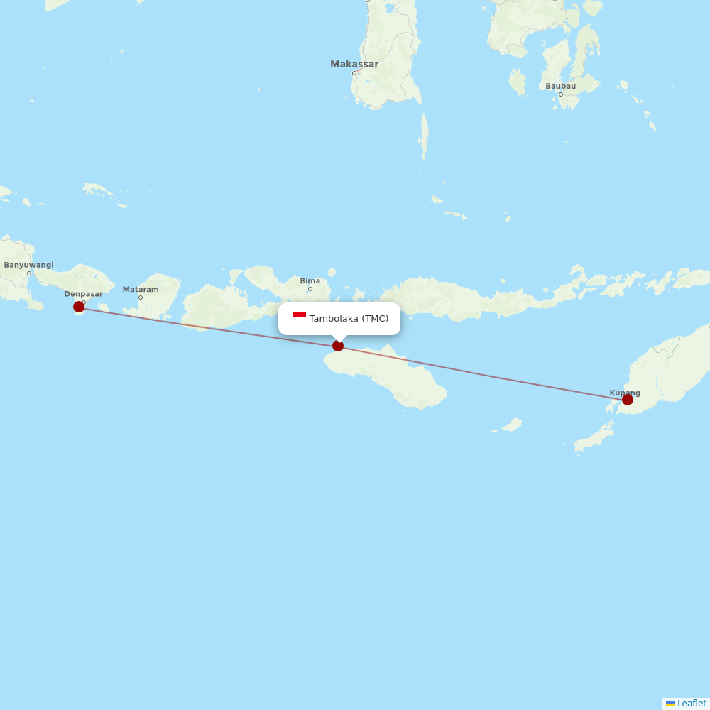 Nam Air at TMC route map