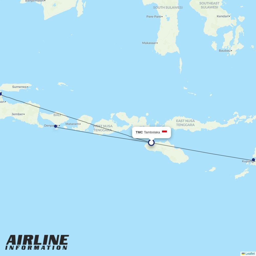 Wings Air routes from TMC