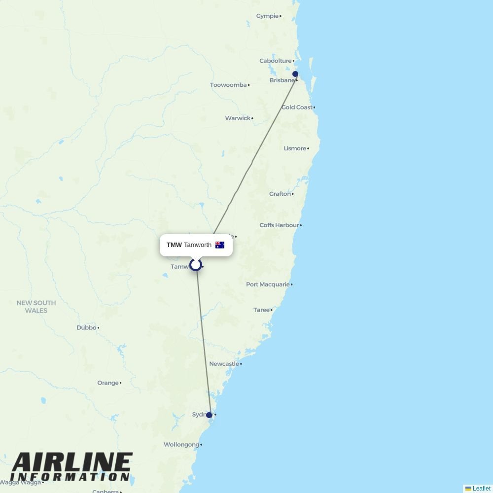 Link Airways routes from TMW