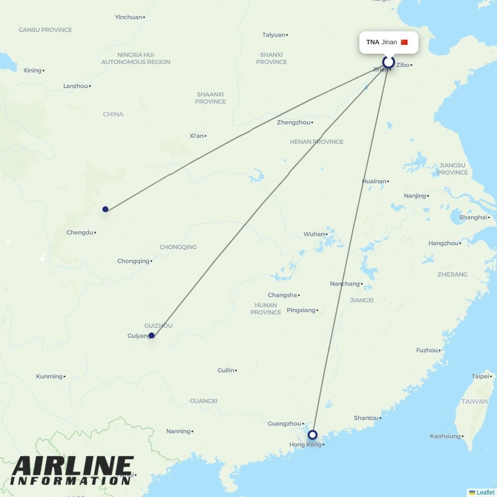 Suparna Airlines routes from TNA