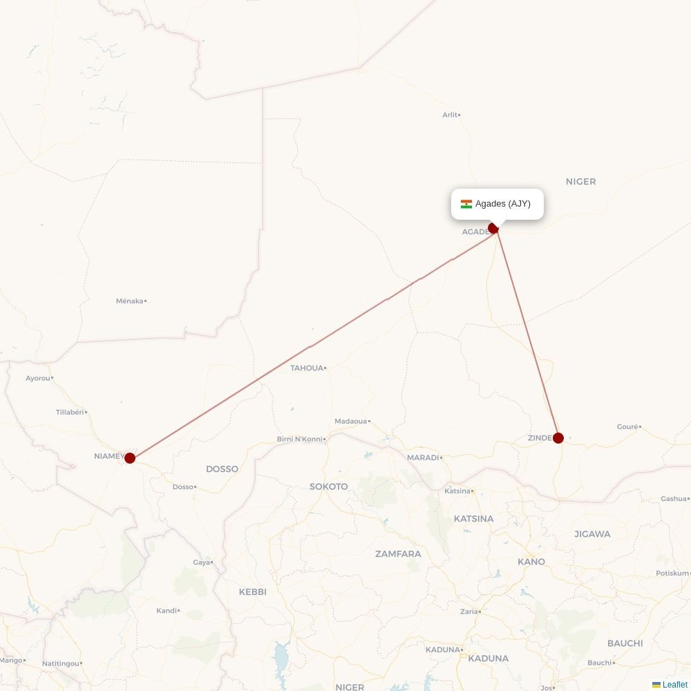 Viva routes from TQO