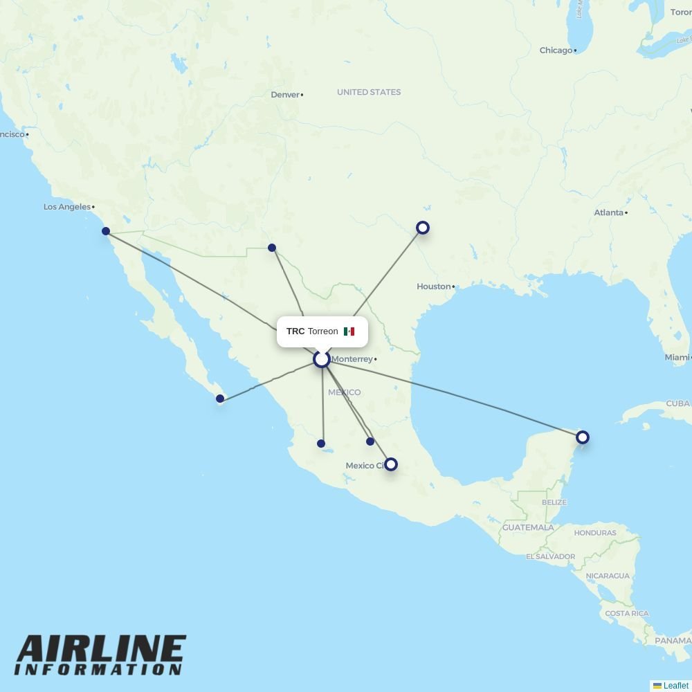 Viva routes from TRC