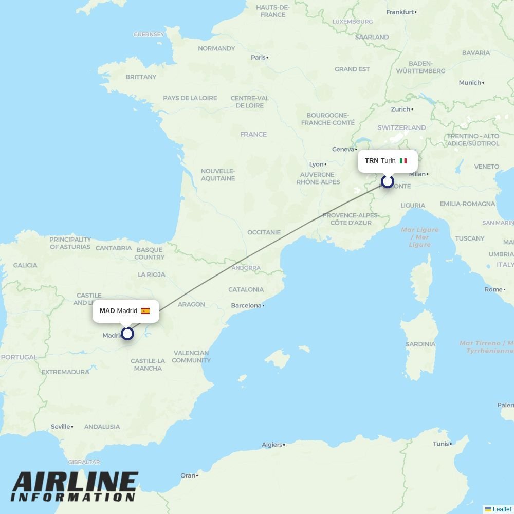 Airlines with flights from Turin to Madrid (TRN to MAD) | Airline  Information, image size:1000x1000