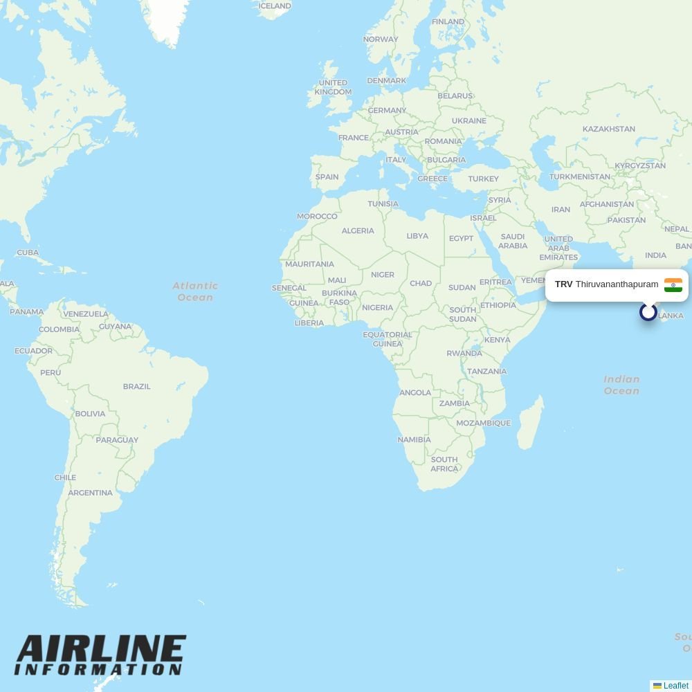 Air Arabia Abu Dhabi routes from TRV