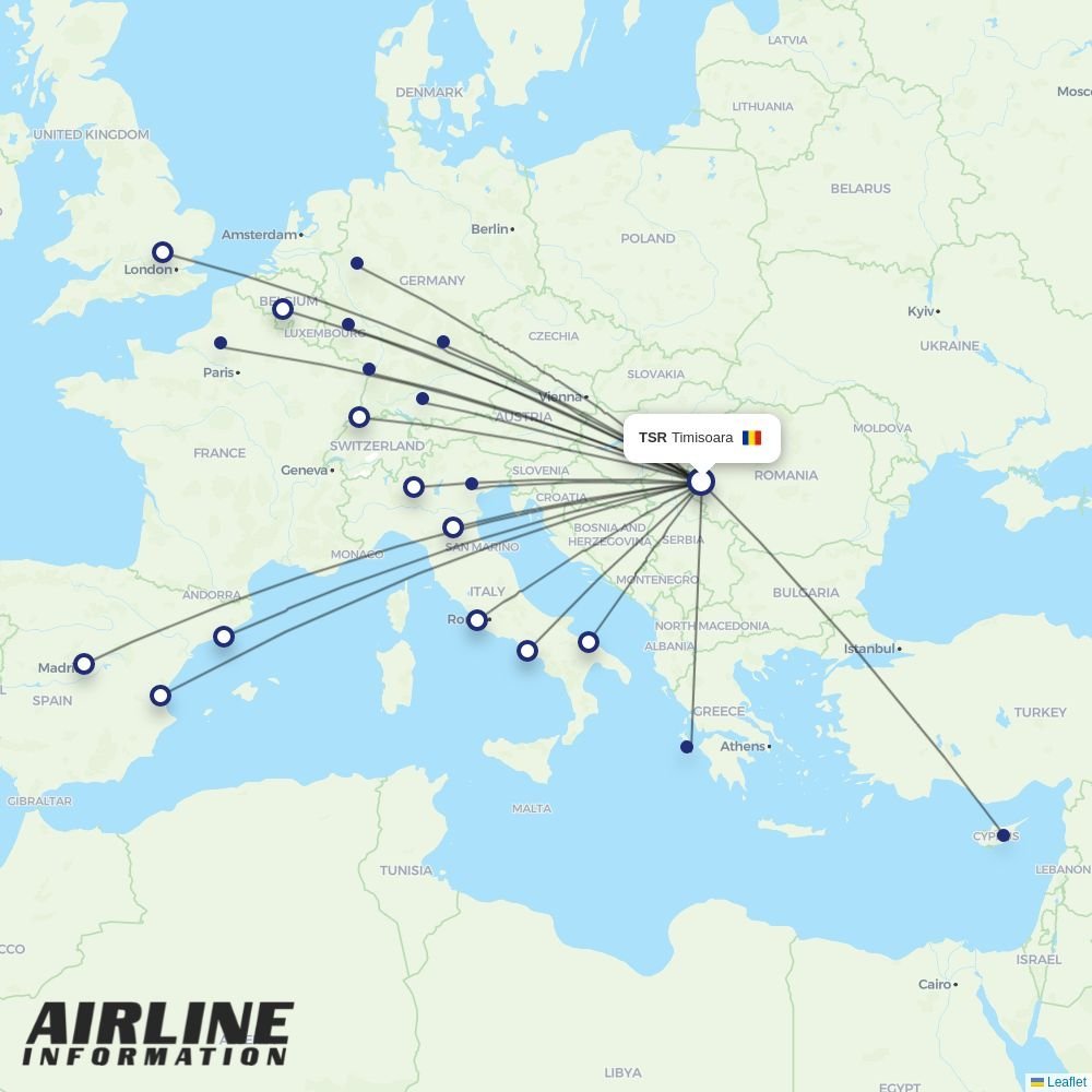 Wizz Air Malta routes from TSR