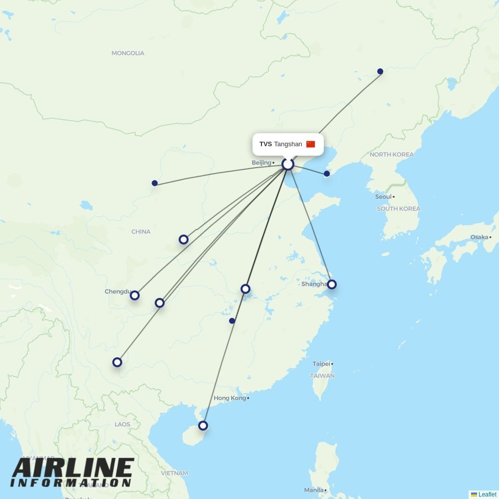 Air Guilin routes from TVS