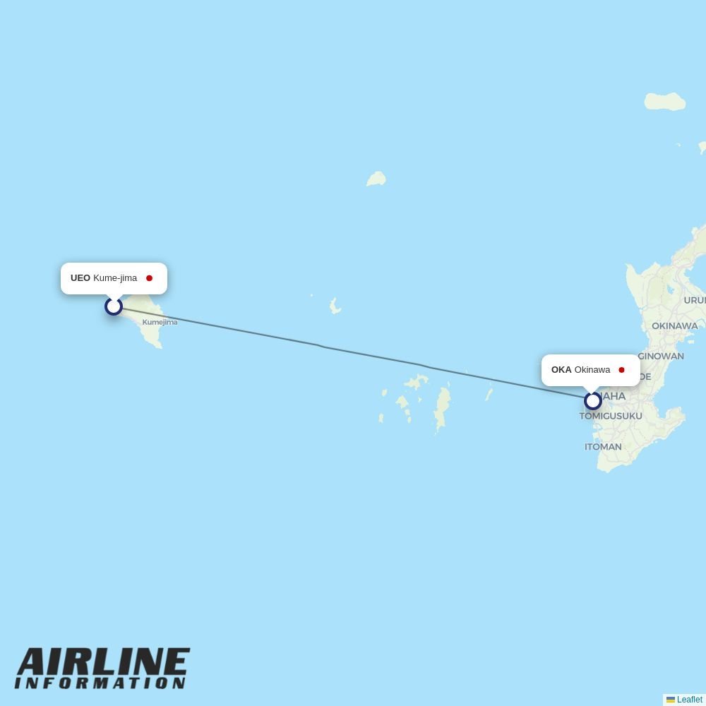 JTA routes from UEO
