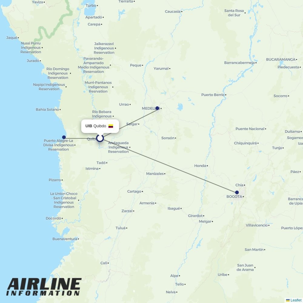 Clic Air routes from UIB