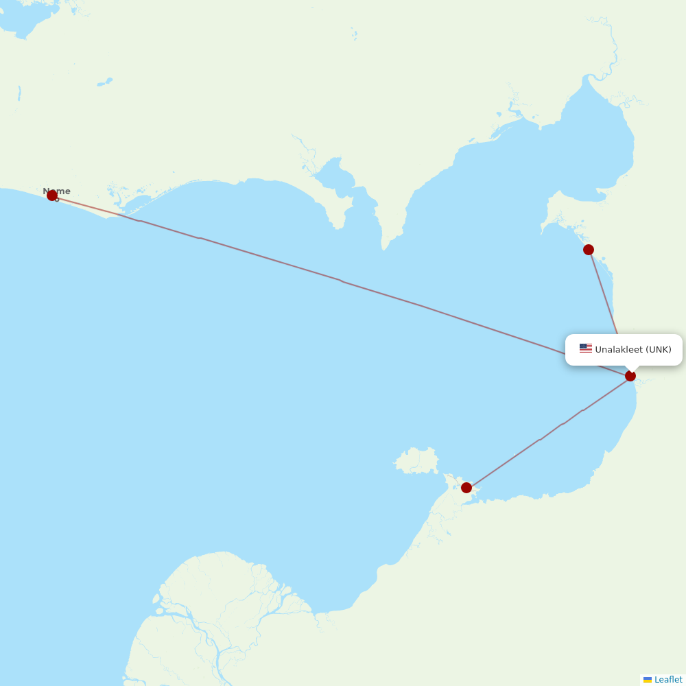 Easy Fly Express at UNK route map