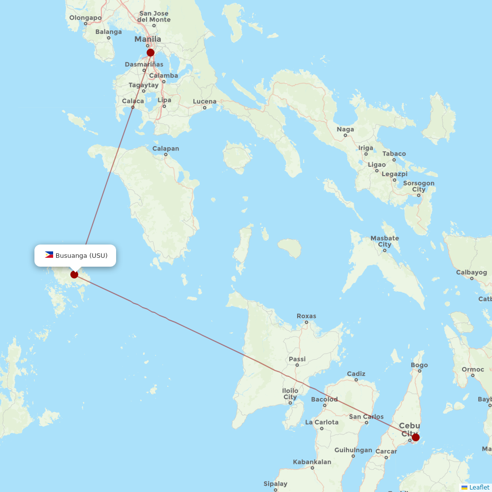 Cebgo at USU route map