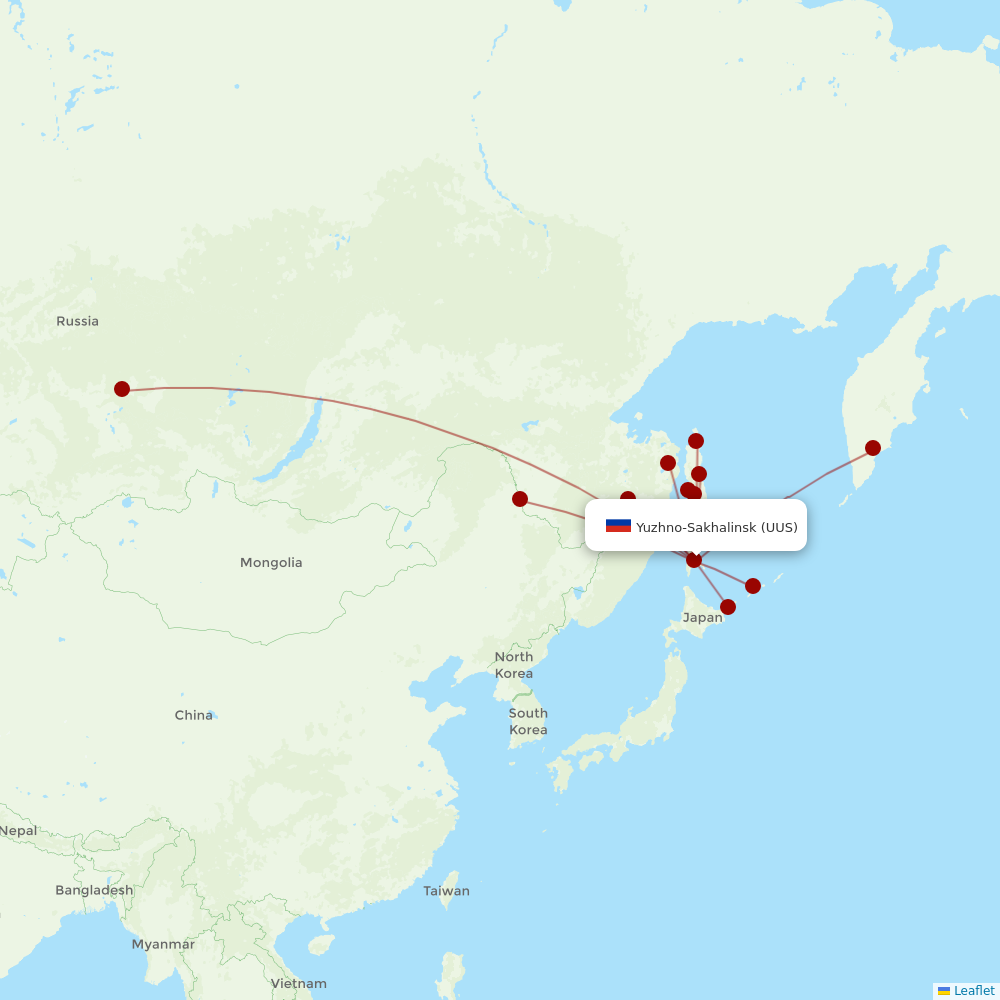 Aurora at UUS route map