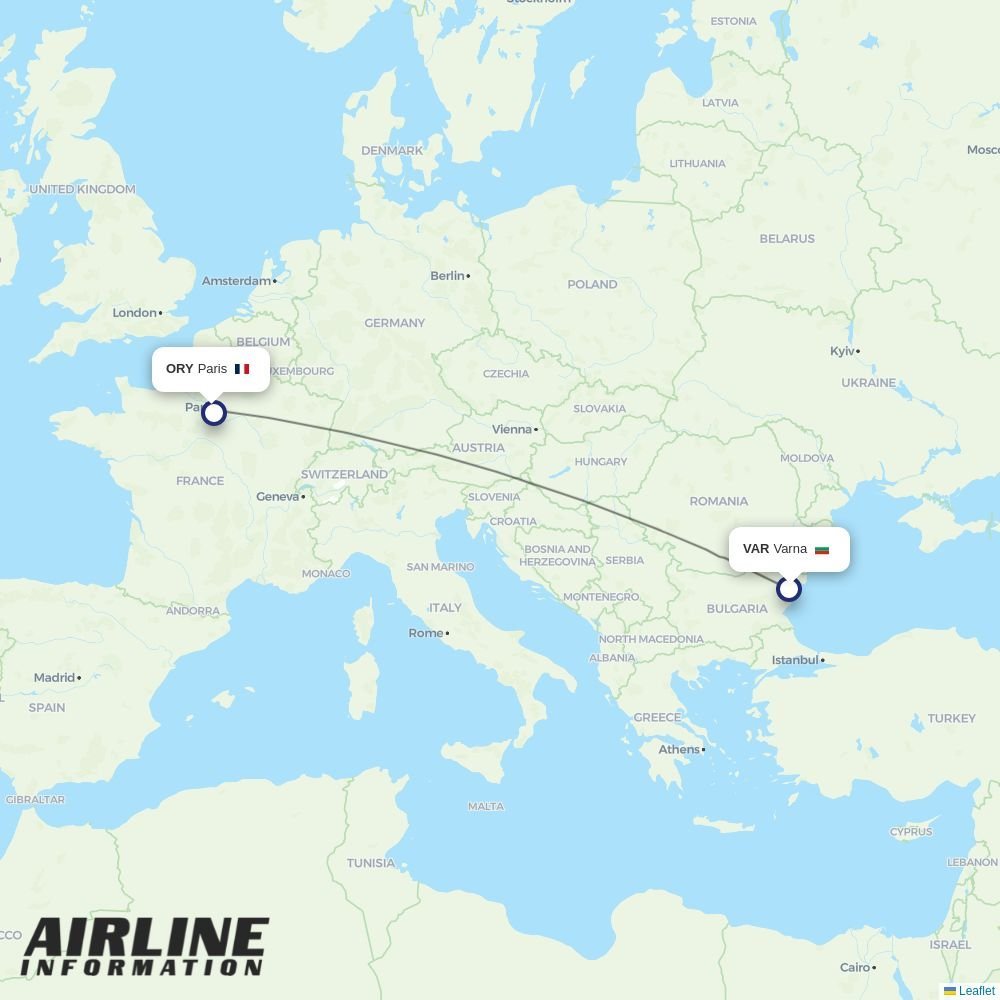 Eurowings routes from VAR