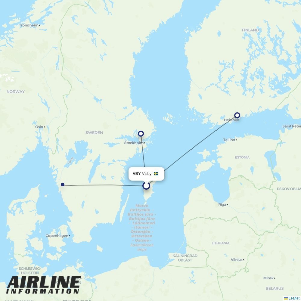 FlexFlight routes from VBY