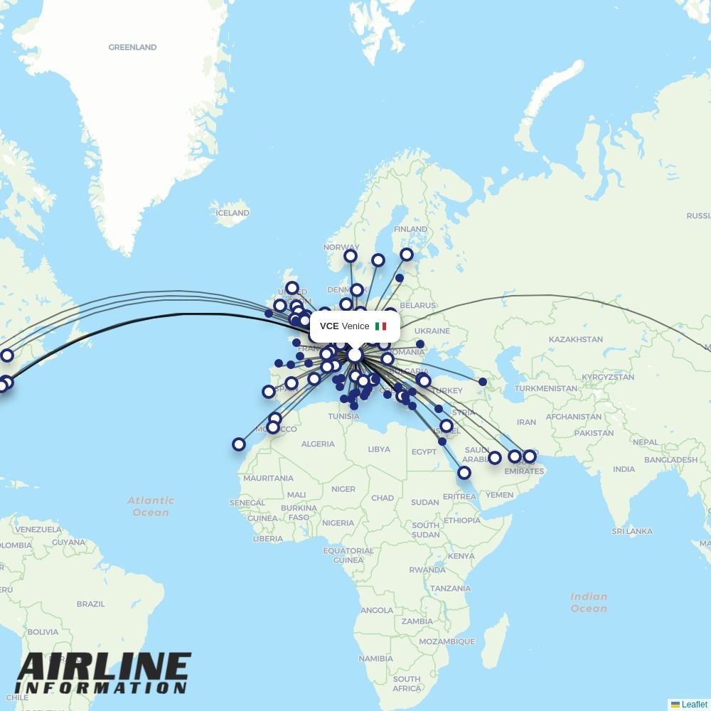 Delta routes from VCE