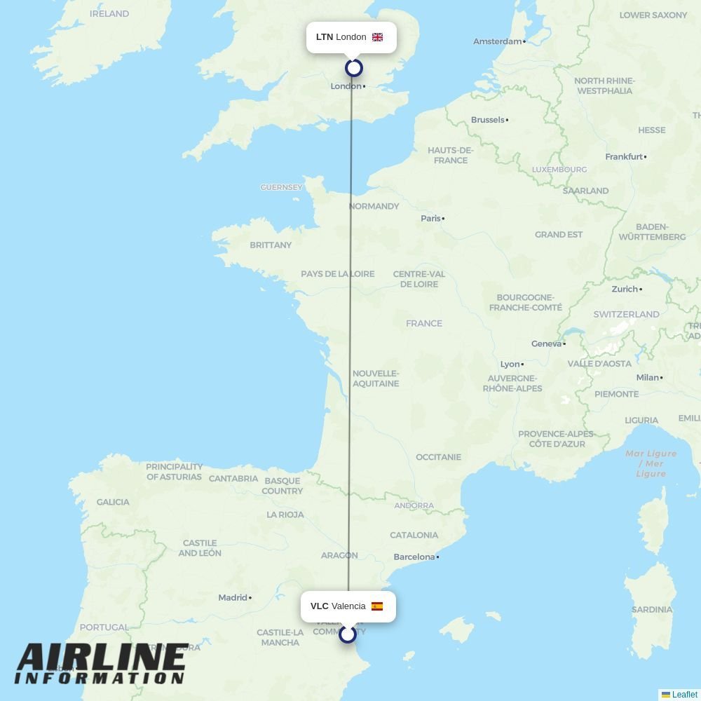 Wizz Air UK routes from VLC
