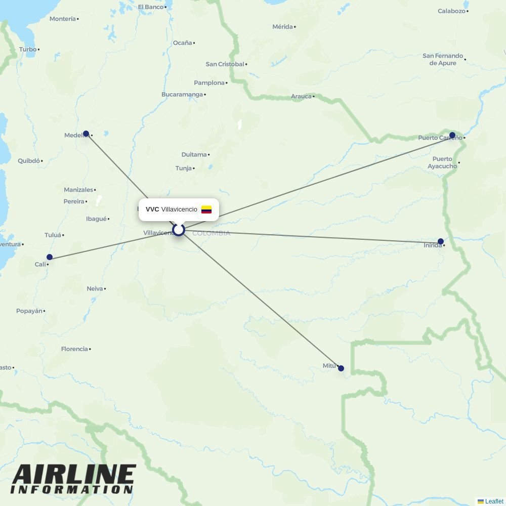 Clic Air routes from VVC