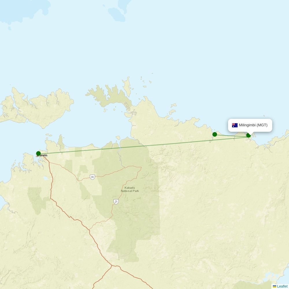 EcoJet routes from VVI