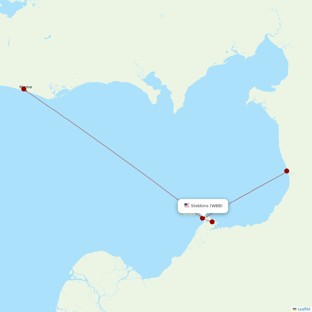 Easy Fly Express at WBB route map