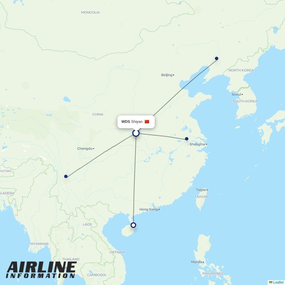 Capital Airlines routes from WDS