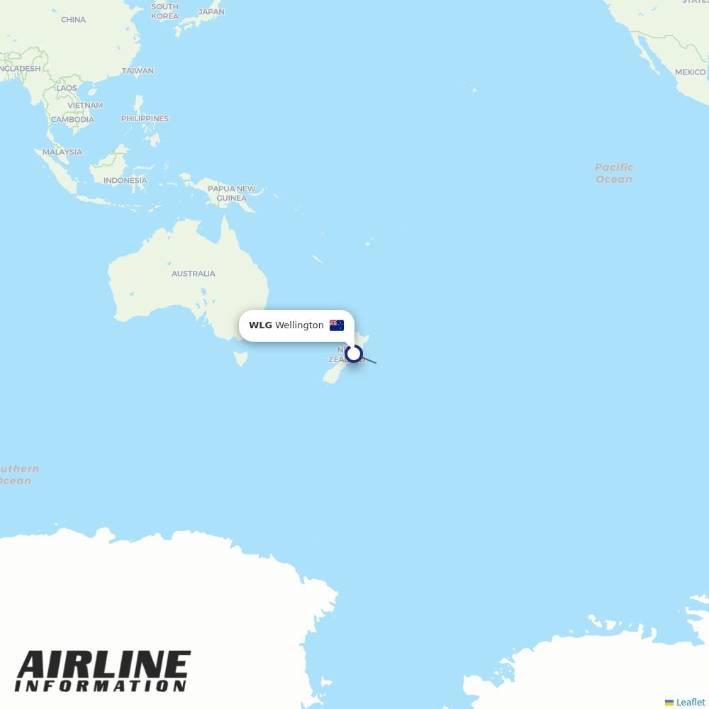 Air Chathams routes from WLG