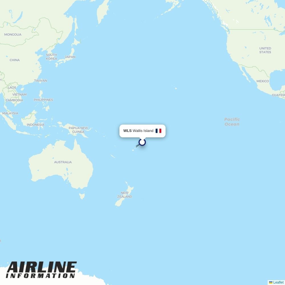 Aircalin routes from WLS