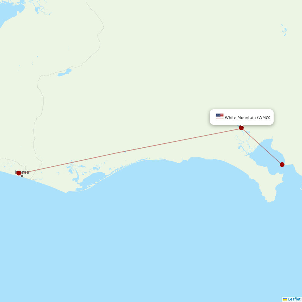 Easy Fly Express at WMO route map