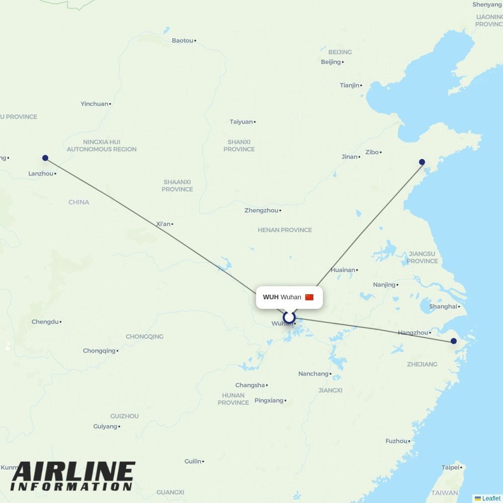 Suparna Airlines routes from WUH