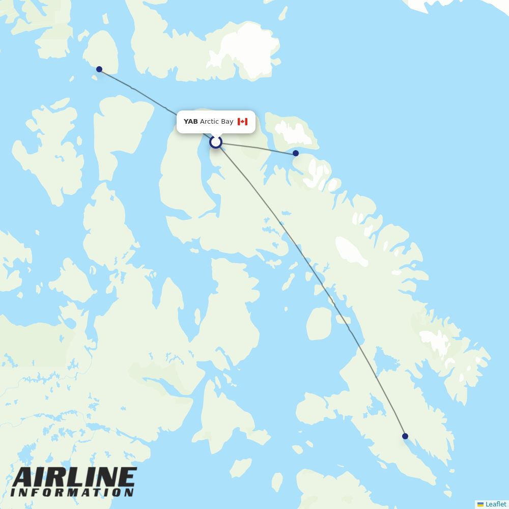 Canadian North routes from YAB