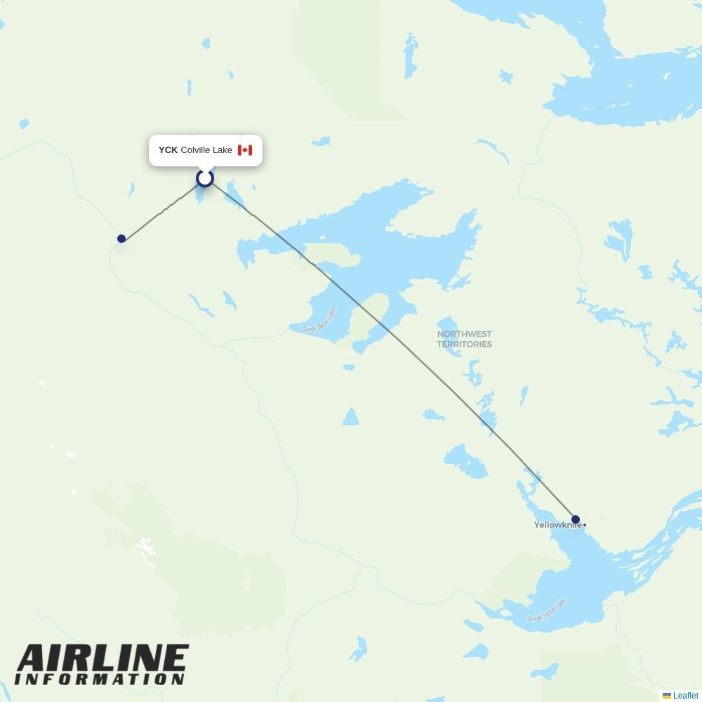 North Wright Air routes from YCK