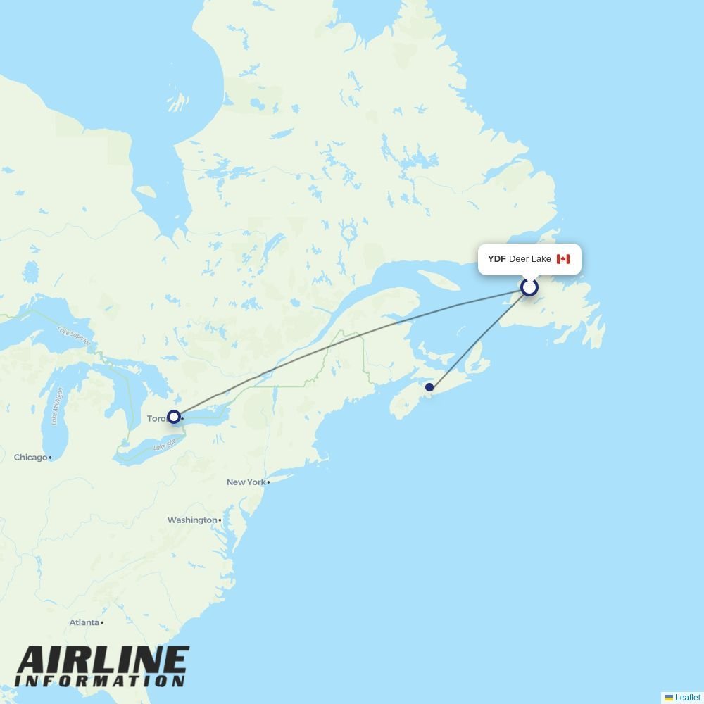 Porter routes from YDF