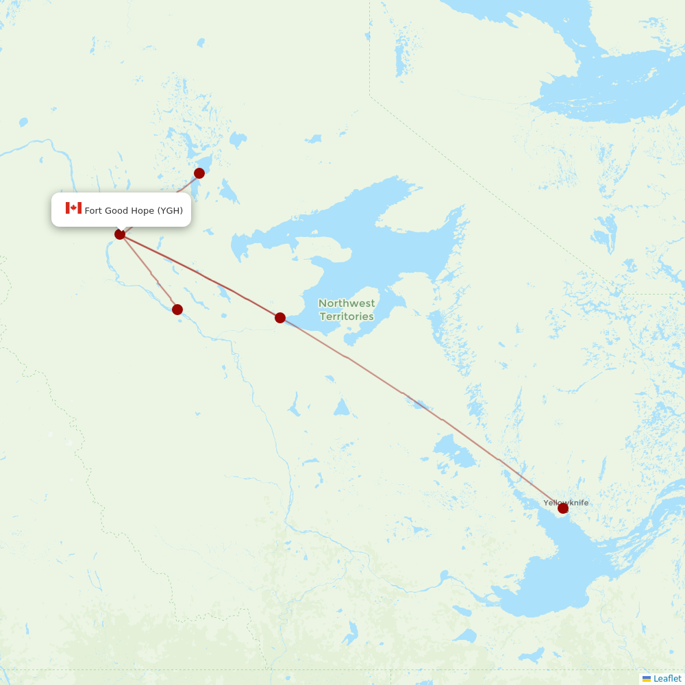 North-Wright Airways
 at YGH route map