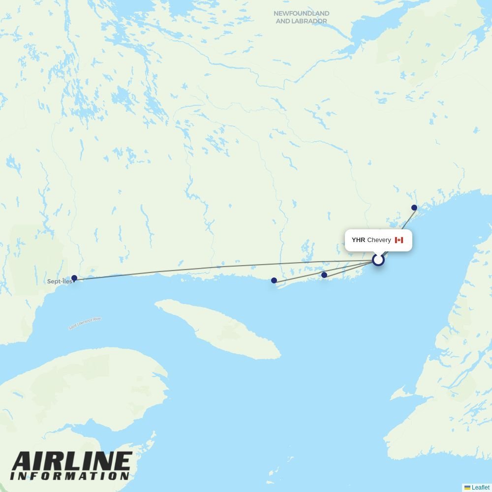 Air Liaison routes from YHR