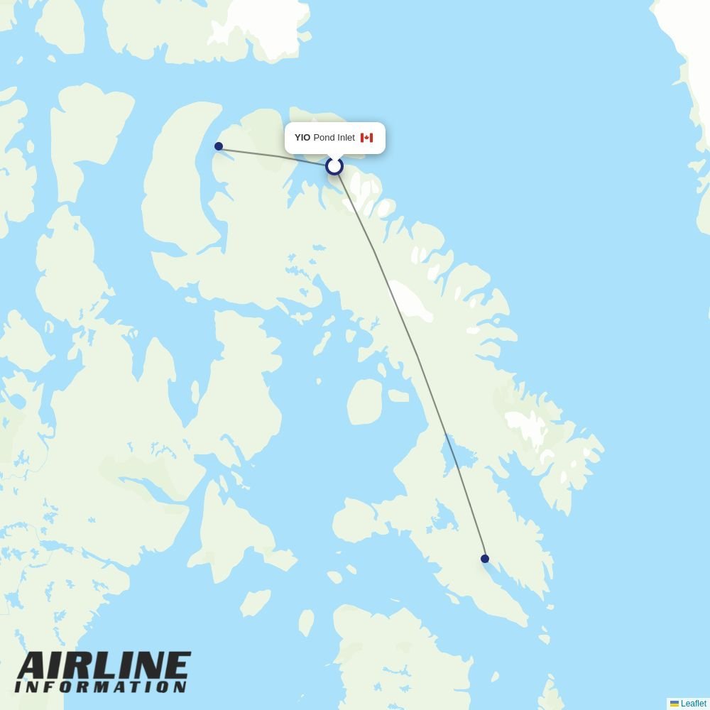 Canadian North routes from YIO